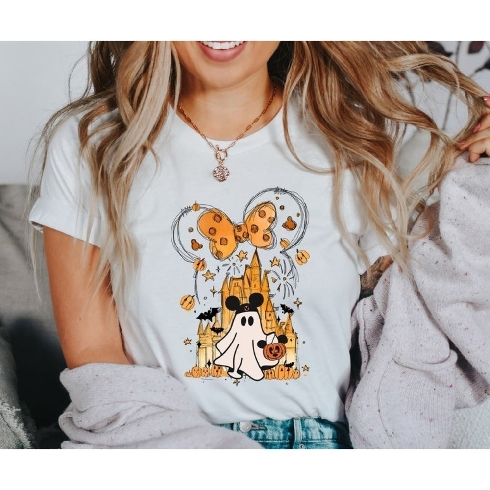 Mickey Ghost Shirt Disney Castle Shirt Castle Shirt